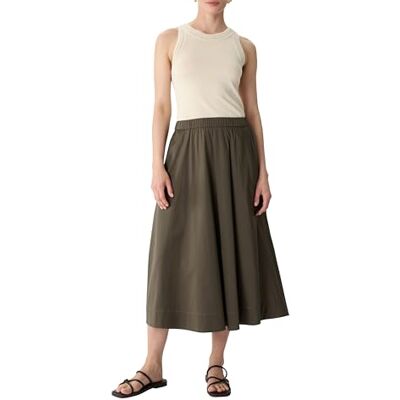 Comma Ausgestellter Midi-Rock mit Eingrifftaschen Comma Ausgestellter Midi-Rock mit Eingrifftaschen