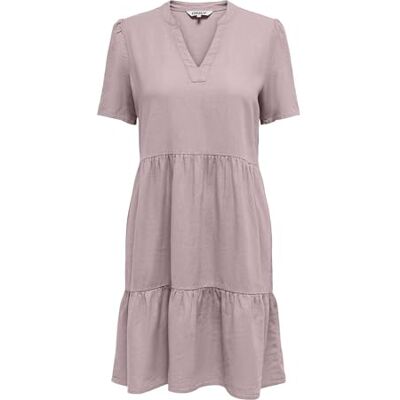 ONLY Onltiri-Goa Ss V-NEC Lin Bl Dress Cc PNT ONLY Onltiri-Goa Ss V-NEC Lin Bl Dress Cc PNT
