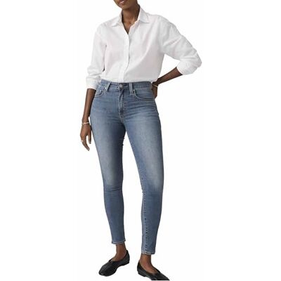 Levi's Damen Jeanshose 721 mit Stretch-Anteil, Skinny Fit, Blau (Loud Cool), W25/L28 Levi's Damen Jeanshose 721 mit Stretch-Anteil, Skinny Fit, Blau (Loud Cool), W25/L28