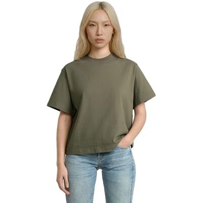 G-STAR Raw C.V. Women's Relaxed r t wmn T-Shirt, Brown, XXS G-STAR Raw C.V. Women's Relaxed r t wmn T-Shirt, Brown, XXS