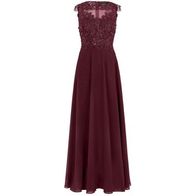 Apart Damen Lange Spitzen-Abendkleid, Ärmelloses Maxikleid, Floral Perlen-Bustier, Rückenreißverschluss Kleid, Chiffon Festkleid für Hochzeiten, Partys und besondere Anlässe Apart Damen Lange Spitzen-Abendkleid, Ärmelloses Maxikleid, Floral Perlen-Bustier, Rückenreißverschluss Kleid, Chiffon Festkleid für Hochzeiten, Partys und besondere Anlässe