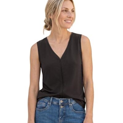 Street One Top mit Crochet-Tape Espresso Brown 46 Street One Top mit Crochet-Tape Espresso Brown 46