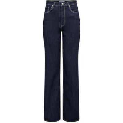 ONLY Female Jeans mit weitem Bein ONLJUICY-WAUW Hohe Taille Weiter Beinschnitt Jeans ONLY Female Jeans mit weitem Bein ONLJUICY-WAUW Hohe Taille Weiter Beinschnitt Jeans
