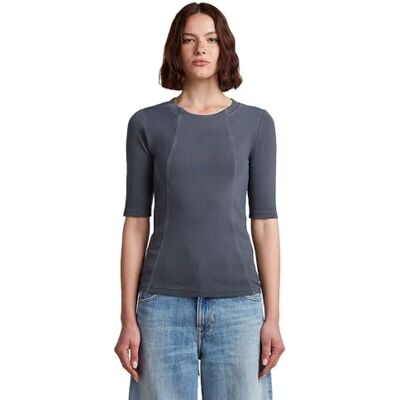 G-STAR Washed a line Slim Rib r t 1 sl wmn G-STAR Washed a line Slim Rib r t 1 sl wmn