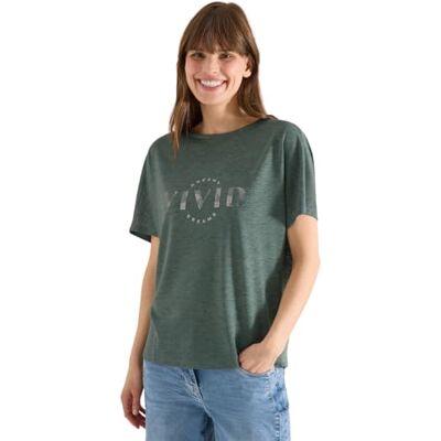 Cecil Dropped Shoulder Shirt in Leinen-Optik just Khaki M Cecil Dropped Shoulder Shirt in Leinen-Optik just Khaki M
