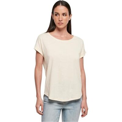 Build Your Brand Damen Long Slub Tee – Locker geschnittenes T-Shirt mit Cut-on-Ärmeln, Slub-Struktur & verlängertem Rückenteil, lässig & bequem, Whitesand, S Build Your Brand Damen Long Slub Tee – Locker geschnittenes T-Shirt mit Cut-on-Ärmeln, Slub-Struktur & verlängertem Rückenteil, lässig & bequem, Whitesand, S