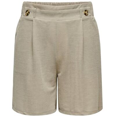 JDY Damen birdie Geggo JRS Noos Shorts, Chateau Gray/Detail:Melange, S EU JDY Damen birdie Geggo JRS Noos Shorts, Chateau Gray/Detail:Melange, S EU
