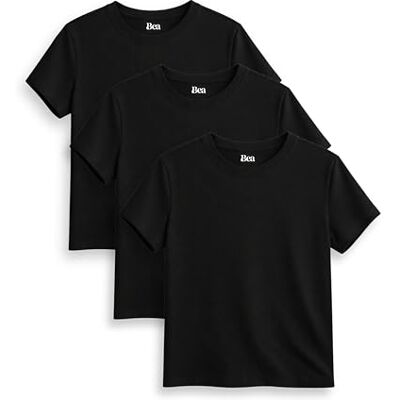 Bea 3er Pack T Shirt Damen Besonders Weich Entspannte Reguläre Passform, Mittleres Gewicht, 100% Baumwolle Tshirt Damen Bea 3er Pack T Shirt Damen Besonders Weich Entspannte Reguläre Passform, Mittleres Gewicht, 100% Baumwolle Tshirt Damen