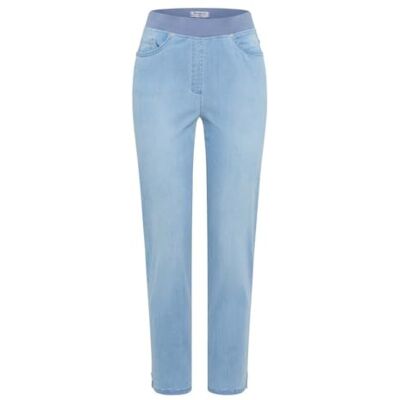 Raphaela by Brax Damen Pamina 6/8 Deko Light Denim Klassische Hose Raphaela by Brax Damen Pamina 6/8 Deko Light Denim Klassische Hose