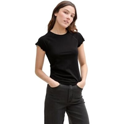 TOM TAILOR Denim Damen Slim Fit Raglan T-Shirt TOM TAILOR Denim Damen Slim Fit Raglan T-Shirt