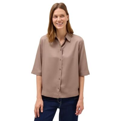 Cecil Lyocell Hemdbluse Natural Taupe L Cecil Lyocell Hemdbluse Natural Taupe L