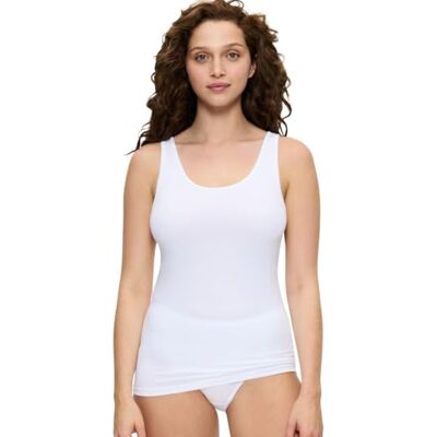 Triumph Women's Sense of Cotton Tank Top Undershirt, White, 38 Triumph Women's Sense of Cotton Tank Top Undershirt, White, 38