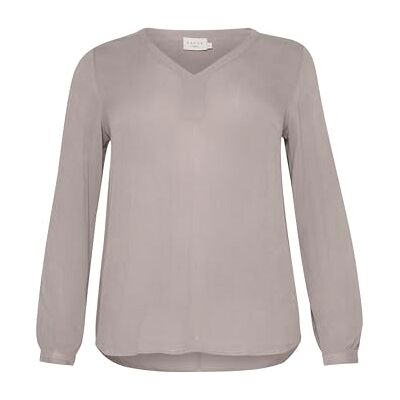 KAFFE CURVE Damen Bluse Langarm KCami Damen Bluse Langarm V-Ausschnitt Lassig Langarmshirt Große Größen Lange Ärmel KAFFE CURVE Damen Bluse Langarm KCami Damen Bluse Langarm V-Ausschnitt Lassig Langarmshirt Große Größen Lange Ärmel