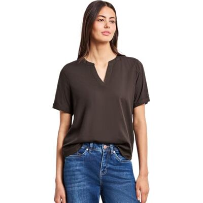 Street One Kurzarm Bluse mit Turn-Up Street One Kurzarm Bluse mit Turn-Up