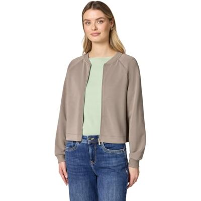 Street One Silk-Look Jacke mit Zipper Street One Silk-Look Jacke mit Zipper