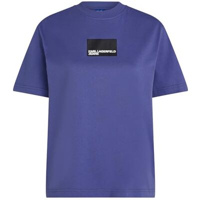 KARL LAGERFELD JEANS Regular Short Sleeves Box Logo Tee, Skipper Blue, M KARL LAGERFELD JEANS Regular Short Sleeves Box Logo Tee, Skipper Blue, M