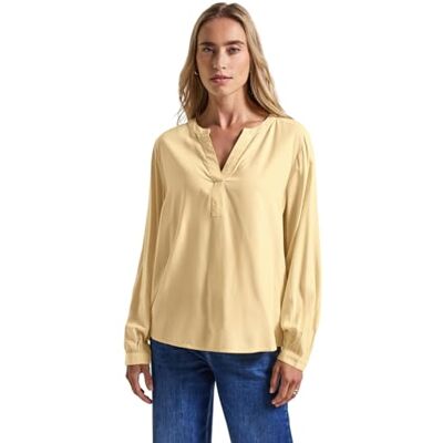 Street One Split Neck Tunika Buttercream Yellow 34 Street One Split Neck Tunika Buttercream Yellow 34