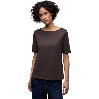Street One Basic T-Shirt mit U-Boot-Ausschnitt Molten Earth 38 Street One Basic T-Shirt mit U-Boot-Ausschnitt Molten Earth 38