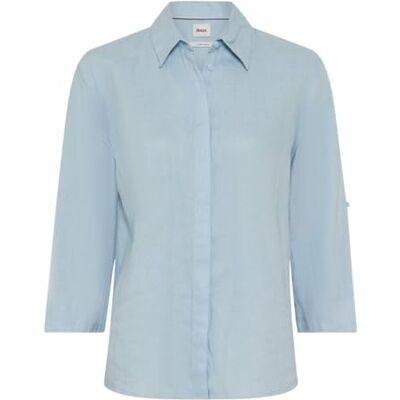 BRAX Damen Style Vicki Pure Linen Solid Bluse BRAX Damen Style Vicki Pure Linen Solid Bluse