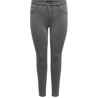 ONLY Carmakoma Damen Carthunder Life Reg Skinny P U DNM Noos Hose, Medium Grey Denim, 46W / 32L EU ONLY Carmakoma Damen Carthunder Life Reg Skinny P U DNM Noos Hose, Medium Grey Denim, 46W / 32L EU