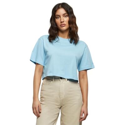 Build Your Brand Damen T-Shirt Ladies Short Oversized Tee balticblue L Build Your Brand Damen T-Shirt Ladies Short Oversized Tee balticblue L