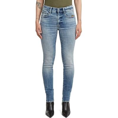 G-STAR Damen 3301 Skinny Jeans, Blau (Faded Blue Halite D05175-C051-H914), 32W / 34L G-STAR Damen 3301 Skinny Jeans, Blau (Faded Blue Halite D05175-C051-H914), 32W / 34L