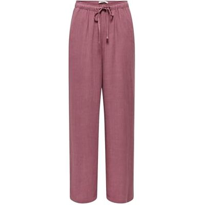 ONLY Onlsiesta Mw Pull-Up Linen Bl PNT Noos ONLY Onlsiesta Mw Pull-Up Linen Bl PNT Noos