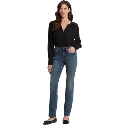 NYDJ Damen Marilyn Straight Denim Jeans, Lombard, 42 NYDJ Damen Marilyn Straight Denim Jeans, Lombard, 42