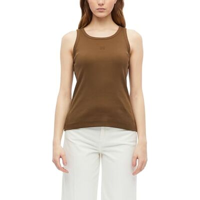 s.Oliver Geripptes Top im Slim Fit mit Stickerei s.Oliver Geripptes Top im Slim Fit mit Stickerei