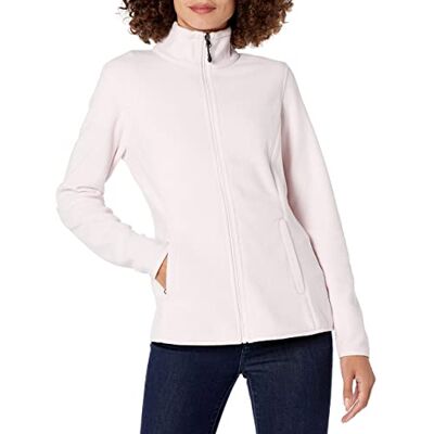 Amazon Essentials Damen-Fleecejacke, Klassische Passform, Durchgehender Reißverschluss, weiche Fleecejacke (in Übergröße erhältlich), Hellrosa, Größe XS Amazon Essentials Damen-Fleecejacke, Klassische Passform, Durchgehender Reißverschluss, weiche Fleecejacke (in Übergröße erhältlich), Hellrosa, Größe XS
