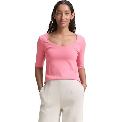 TOM TAILOR Langarmshirt mit Knopf-Details, Bright Rose, S TOM TAILOR Langarmshirt mit Knopf-Details, Bright Rose, S
