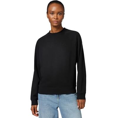 Tommy Hilfiger Damen Sweatshirt Track Top mit Rundhalsausschnitt, Schwarz (Black), XL Tommy Hilfiger Damen Sweatshirt Track Top mit Rundhalsausschnitt, Schwarz (Black), XL