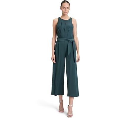 Vera Mont Damen Jumpsuit mit Bindegürtel 44, Dusty Slate Vera Mont Damen Jumpsuit mit Bindegürtel 44, Dusty Slate