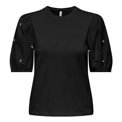 ONLY Onlemme Life S/S O-Neck Puff Mix Top JRS ONLY Onlemme Life S/S O-Neck Puff Mix Top JRS