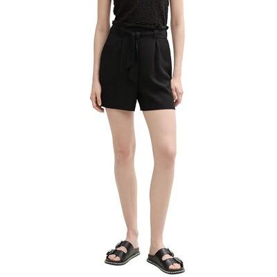 TOM TAILOR Denim Damen Paperbag Relaxed Fit Shorts mit Bindegürtel TOM TAILOR Denim Damen Paperbag Relaxed Fit Shorts mit Bindegürtel