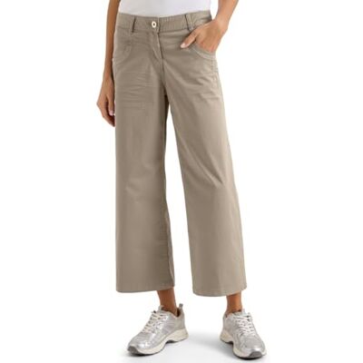 Cecil High Waist Wide Leg Hose im Loose Fit Smoky Taupe 30 Cecil High Waist Wide Leg Hose im Loose Fit Smoky Taupe 30