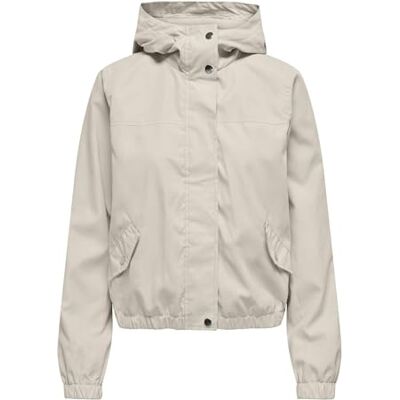 JDY Damen hazen Shine Jacket OTW Yfm Material Weitere Jackenart, Creme, s JDY Damen hazen Shine Jacket OTW Yfm Material Weitere Jackenart, Creme, s