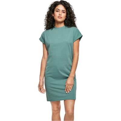 Urban Classics Ladies Organic Cotton Cut On Sleeve Tee Dress paleleaf M Urban Classics Ladies Organic Cotton Cut On Sleeve Tee Dress paleleaf M