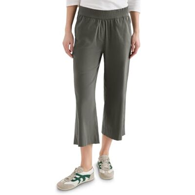 Cecil High Waist Wide Leg Hose im Loose Fit Clear Khaki M Cecil High Waist Wide Leg Hose im Loose Fit Clear Khaki M