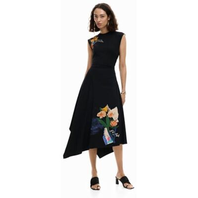 Desigual ABITO LUNGO DONNA NERO Desigual ABITO LUNGO DONNA NERO