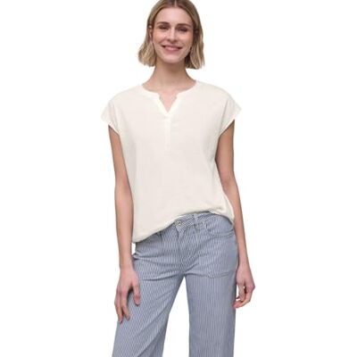 Street One Dropped Shoulder Shirt mit Split Neck Street One Dropped Shoulder Shirt mit Split Neck