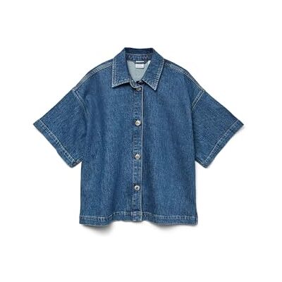VERO MODA Vmtessa Ss Loose Denim Shirt Ga VERO MODA Vmtessa Ss Loose Denim Shirt Ga