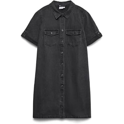 VERO MODA Vmjennie Ss Short Denim Dress Ga Noos VERO MODA Vmjennie Ss Short Denim Dress Ga Noos