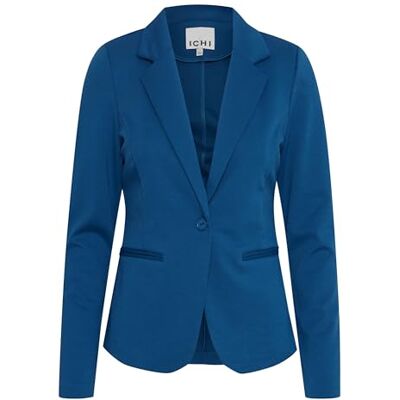 ICHI Damen Ihkate Lässiger Business-Blazer, 194057/True Blue, XS EU ICHI Damen Ihkate Lässiger Business-Blazer, 194057/True Blue, XS EU