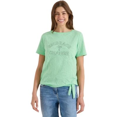 Cecil Shirt im Ausbrenner-Look mit Wording Cecil Shirt im Ausbrenner-Look mit Wording
