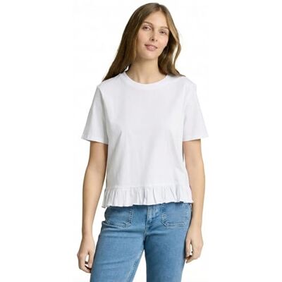 TOM TAILOR Denim T-Shirt mit Volants TOM TAILOR Denim T-Shirt mit Volants