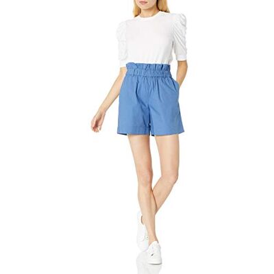 The Drop Damen T-Shirt Mariko, Puffärmel, Rundhals, Stretch-Jersey, Weiß, M The Drop Damen T-Shirt Mariko, Puffärmel, Rundhals, Stretch-Jersey, Weiß, M