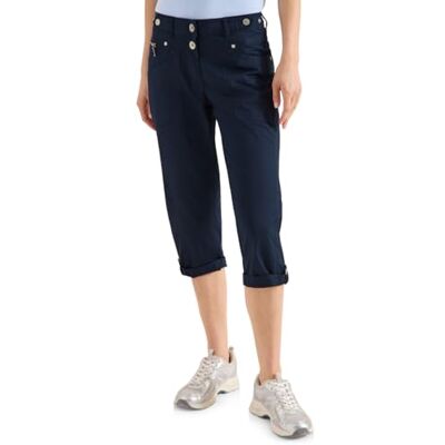 Cecil Mid Waist Slim Leg Hose mit Turn-Up universal Blue 32 Cecil Mid Waist Slim Leg Hose mit Turn-Up universal Blue 32