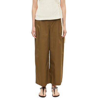 s.Oliver Damen Culotte – High Rise, Wide Leg, Popeline, mit Falten und Taschen s.Oliver Damen Culotte – High Rise, Wide Leg, Popeline, mit Falten und Taschen