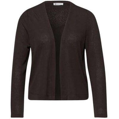 Street One Langarm Jacke in offener Passform Espresso Brown 36 Street One Langarm Jacke in offener Passform Espresso Brown 36